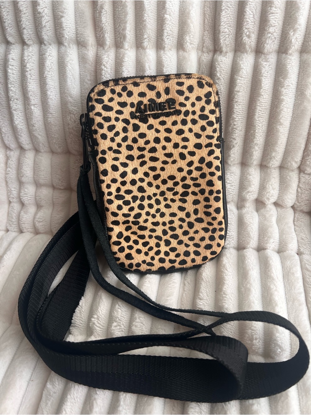 Aimee Kestenberg Leopard Hair Print and leather Crossbody -